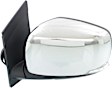 2010 Dodge Grand Caravan - Driver and Passenger Side Mirror, Power Adjust, Heated, Chrome, Manual Folding, In-housing Signal Light, No Blind Spot Feature, Driver Side - No Memory; Passenger Side - With Memory, No Puddle Light, No Auto-Dimming, Mini Cargo Van