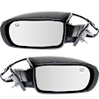 Driver and Passenger Side Mirrors, Power Adjust, Manual Folding, Heated, Paintable, No Signal Light, With memory, No Puddle Light, No Auto-Dimming, No Blind Spot Feature