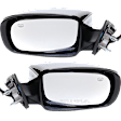 Driver and Passenger Side Mirrors, Power Adjust, Manual Folding, Heated, Chrome, No Signal Light, With memory, No Puddle Light, No Auto-Dimming, No Blind Spot Feature