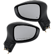 Driver and Passenger Side Mirror, Power Adjust, Heated, Manual Folding, Paintable, No Signal Light, No Memory, No Puddle Light, No Auto-Dim, No Blind Spot Feature
