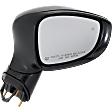 Driver and Passenger Side Mirror, Power Adjust, Heated, Manual Folding, Paintable, In-housing Signal Light, No Memory, No Puddle Light, No Auto-Dim, With Blind Spot Detection in Glass