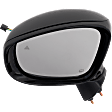 Driver and Passenger Side Mirrors, Power Adjust, Power Folding, Heated, Paintable, In-Housing Signal Light, With Memory, With Puddle Light, No Auto-Dimming, With Blind Spot Detection in Glass