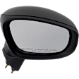 Driver and Passenger Side Mirrors, Power Adjust, Manual Folding, Heated, Paintable, No Signal Light, No Memory, No Puddle Light, No Auto-Dimming, No Blind Spot Feature