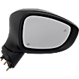 Driver and Passenger Side Mirror, Power Adjust, Heated, Manual Folding, Paintable, No Signal Light, No Memory, No Puddle Light, No Auto-Dim, With Blind Spot Detection in Glass