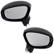 Driver and Passenger Side Mirror, Power Adjust, Heated, Manual Folding, Paintable, In-housing Signal Light, No Memory, No Puddle Light, No Auto-Dim, With Blind Spot Detection in Glass