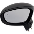 Driver and Passenger Side Mirror, Power Adjust, Heated, Manual Folding, Paintable, In-housing Signal Light, No Memory, No Puddle Light, No Auto-Dim, With Blind Spot Detection in Glass
