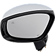 Driver and Passenger Side Mirrors, Power Adjust, Manual Folding, Heated, Chrome, In-Housing Signal Light, No Memory, No Puddle Light, No Auto-Dimming, With Blind Spot Detection in Glass