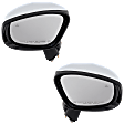 Driver and Passenger Side Mirrors, Power Adjust, Power Folding, Heated, Chrome, In-Housing Signal Light, With Memory, With Puddle Light, No Auto-Dimming, With Blind Spot Detection in Glass