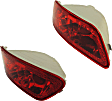 SET-CR57010716AC-R Rear, Driver and Passenger Side Halogen Fog Light, Without bulb(s)