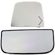 2017 Chevrolet Silverado 1500 - Mirror Glass Passenger Side, Upper and Lower, Heated Upper Glass; Non-Heated Lower Glass, No Blind Spot Feature, Upper-Backing Plate Not Included/Lower-Backing Plate Included