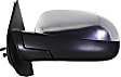 Driver and Passenger Side Mirror, Power Adjust, Heated, Manual Folding, Chrome, No Signal Light, No Memory, No Puddle Light, No Auto-Dimming, No Blind Spot Feature