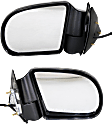 Driver and Passenger Side Mirrors, Power Adjust, Manual Folding, Non-Heated, Paintable, No Signal Light, No Memory, No Puddle Light, No Auto-Dimming, No Blind Spot Feature