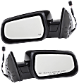 Driver and Passenger Side Mirror, Power Adjust, Heated, Manual Folding, Paintable, No Signal Light, No Memory, No Puddle Light, No Auto-Dim, No Blind Spot Feature