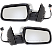 Driver and Passenger Side Mirror, Power Adjust, Heated, Manual Folding, Chrome, No Signal Light, With Memory, No Puddle Light, No Auto-Dimming, No Blind Spot Feature