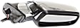 Driver and Passenger Side Mirror, Power Adjust, Heated, Manual Folding, Chrome, No Signal Light, With Memory, No Puddle Light, No Auto-Dimming, No Blind Spot Feature