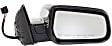 Driver and Passenger Side Mirror, Power Adjust, Heated, Manual Folding, Chrome, No Signal Light, With Memory, No Puddle Light, No Auto-Dimming, No Blind Spot Feature