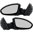 Driver and Passenger Side Mirror, Power Adjust, Non-Heated, Manual Folding, Paintable, No Signal Light, No Memory, No Puddle Light, No Auto-Dim, No Blind Spot Feature