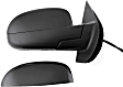 2009 Chevrolet Tahoe LTZ - Driver and Passenger Side Mirror, For Models Without Off Road Package, Power Adjust, Heated, With 1 Paintable and 1 Textured Black Cap, Power Folding, In-glass Signal Light, No Blind Spot Feature, No Memory, With Puddle Light, No Auto