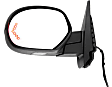 2009 Chevrolet Tahoe LTZ - Driver and Passenger Side Mirror, For Models Without Off Road Package, Power Adjust, Heated, With 1 Paintable and 1 Textured Black Cap, Power Folding, In-glass Signal Light, No Blind Spot Feature, No Memory, With Puddle Light, No Auto