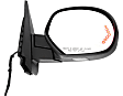 2009 Chevrolet Tahoe LTZ - Driver and Passenger Side Mirror, For Models Without Off Road Package, Power Adjust, Heated, With 1 Paintable and 1 Textured Black Cap, Power Folding, In-glass Signal Light, No Blind Spot Feature, No Memory, With Puddle Light, No Auto