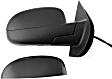 2009 Chevrolet Tahoe LTZ - Driver and Passenger Side Mirror, For Models Without Off Road Package, Power Adjust, Heated, With 1 Paintable and 1 Textured Black Cap, Power Folding, In-glass Signal Light, No Blind Spot Feature, No Memory, With Puddle Light, No Auto