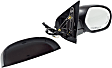 Driver and Passenger Side Mirror, Power Adjust, Heated, Power Folding, With 1 Paintable and 1 Textured Black Cap, In-glass Signal Light, With Memory, With Puddle Light, No Auto-Dimming