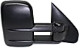 2014-2019 Chevrolet Silverado 3500 HD - Driver and Passenger Side Towing Mirror, Manual Adjust, Non-Heated, Manual Folding, Textured Black, No Signal Light, Without Memory Recall, No Puddle Light, No Auto-Dimming, With Blind Spot Glass
