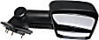 2014-2019 Chevrolet Silverado 3500 HD - Driver and Passenger Side Towing Mirror, Manual Adjust, Non-Heated, Manual Folding, Textured Black, No Signal Light, Without Memory Recall, No Puddle Light, No Auto-Dimming, With Blind Spot Glass