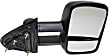 2014-2019 Chevrolet Silverado 3500 HD - Driver and Passenger Side Towing Mirror, Manual Adjust, Non-Heated, Manual Folding, Textured Black, No Signal Light, Without Memory Recall, No Puddle Light, No Auto-Dimming, With Blind Spot Glass
