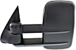 2001-2006 Chevrolet Silverado 2500 HD - Driver and Passenger Side Towing Mirrors, Manual Adjust, Manual Folding, Non-Heated, Textured Black, No Signal Light, No Memory, No Puddle Light, No Auto-Dimming