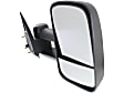 2001-2006 Chevrolet Silverado 2500 HD - Driver and Passenger Side Towing Mirrors, Manual Adjust, Manual Folding, Non-Heated, Textured Black, No Signal Light, No Memory, No Puddle Light, No Auto-Dimming