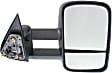2001-2006 Chevrolet Silverado 2500 HD - Driver and Passenger Side Towing Mirrors, Manual Adjust, Manual Folding, Non-Heated, Textured Black, No Signal Light, No Memory, No Puddle Light, No Auto-Dimming