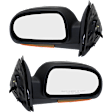 Driver and Passenger Side Mirrors, Power, Manual Folding, Heated, Textured Black, In-housing Signal Light, No Memory, No Puddle Light, No Auto-Dimming, No Blind Spot Feature