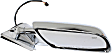 Driver and Passenger Side Mirrors, Power, Heated, Chrome, Non-Towing, Standard Type, with Chrome Base and Housing