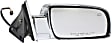 Driver and Passenger Side Mirrors, Power, Heated, Chrome, Non-Towing, Standard Type, with Chrome Base and Housing