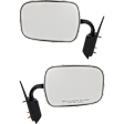 Driver and Passenger Side Mirror, Manual Adjust, Non-Heated, Manual Folding, Polished, No Signal Light, No Memory, No Puddle Light, No Auto-Dim, No Blind Spot Feature