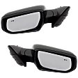 Driver and Passenger Side Mirrors, Power Adjust, Manual Folding, Heated, Paintable, No Signal Light, No Memory, No Puddle Light, No Auto-Dimming, With Blind Spot Detection in Glass