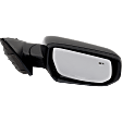 Driver and Passenger Side Mirrors, Power Adjust, Manual Folding, Heated, Paintable, No Signal Light, No Memory, No Puddle Light, No Auto-Dimming, With Blind Spot Detection in Glass