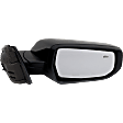 Driver and Passenger Side Mirrors, Power Adjust, Manual Folding, Heated, Paintable, No Signal Light, No Memory, No Puddle Light, No Auto-Dimming, With Blind Spot Detection in Glass