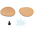 Driver Side, Upper and Lower Mirror Glass, Non-Heated, No Blind Spot Feature
