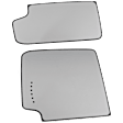 2015 GMC Sierra 2500 HD - Mirror Glass Driver Side, Upper and Lower, For Models With Spot Light, 2nd Design, Heated Upper Glass; Non-Heated Lower Glass, No Blind Spot Feature, In-glass Signal Light