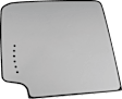 2015 GMC Sierra 2500 HD - Mirror Glass Driver Side, Upper and Lower, For Models With Spot Light, 2nd Design, Heated Upper Glass; Non-Heated Lower Glass, No Blind Spot Feature, In-glass Signal Light