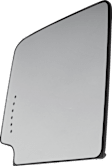 2015 GMC Sierra 2500 HD - Mirror Glass Driver Side, Upper and Lower, For Models With Spot Light, 2nd Design, Heated Upper Glass; Non-Heated Lower Glass, No Blind Spot Feature, In-glass Signal Light