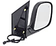 1996-2002 GMC Savana 1500 - Driver and Passenger Side Mirror, Power Adjust, Heated, Manual Folding, Textured Black, No Signal Light, Without Memory Recall, No Puddle Light, No Auto-Dimming, No Blind Spot Feature