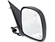 1996-2002 GMC Savana 1500 - Driver and Passenger Side Mirror, Power Adjust, Heated, Manual Folding, Textured Black, No Signal Light, Without Memory Recall, No Puddle Light, No Auto-Dimming, No Blind Spot Feature