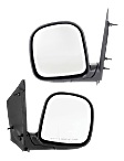 1999 Chevrolet Express 1500 - Driver and Passenger Side Mirror, Manual Adjust, Non-Heated, Textured Black, Manual Folding, No Signal Light, No Blind Spot Feature, No Memory, No Puddle Light, No Auto-Dimming