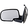 2000 Chevrolet Silverado 1500 - Driver and Passenger Side Mirror, Power Adjust, Heated, Textured Black, Manual Folding, No Signal Light, No Blind Spot Feature, Without Memory Recall, No Puddle Light, No Auto-Dimming