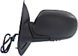 2004 Buick Rainier - Driver and Passenger Side Mirror, 1st Design, Power Adjust, Heated, Textured Black, Manual Folding, No Signal Light, No Blind Spot Feature, No Memory, No Puddle Light, No Auto-Dimming