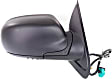 2004 Buick Rainier - Driver and Passenger Side Mirror, 1st Design, Power Adjust, Heated, Textured Black, Manual Folding, No Signal Light, No Blind Spot Feature, No Memory, No Puddle Light, No Auto-Dimming