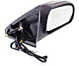 2004 Buick Rainier - Driver and Passenger Side Mirror, 1st Design, Power Adjust, Heated, Textured Black, Manual Folding, No Signal Light, No Blind Spot Feature, No Memory, No Puddle Light, No Auto-Dimming